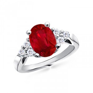 anillo de compromiso de rubí Bangalore