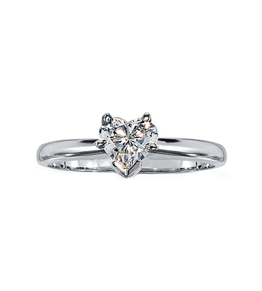 Solitario de diamantes CORAZON