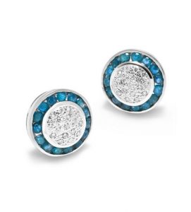 LIBERIA, Pendientes de topacio y diamantes