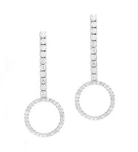 DELICIA, Pendientes largos de diamantes