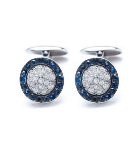 HERMANN, gemelos zafiros y diamantes