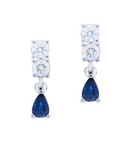 Pendientes de zafiro