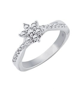anillos de diamantes en orla