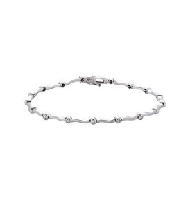Pulsera de oro con diamantes