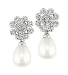 pendientes de perlas y diamantes navas joyeros