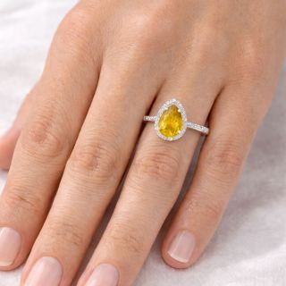 Anillo de diamantes y citrino Bolivia modelo