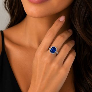 Anillo de topacio London Blu y diamantes Brisa modelo