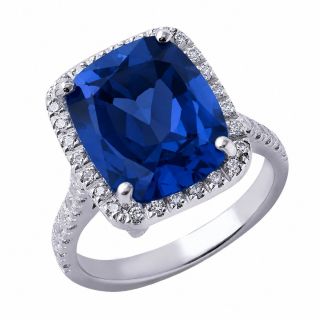Anillo de topacio London Blu y diamantes Brisa