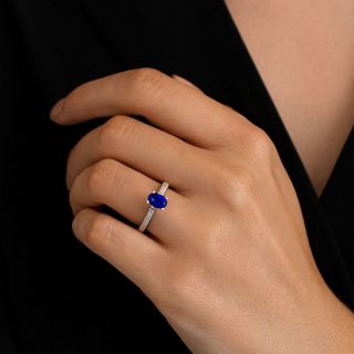 Anillo de zafiro y diamantes Ceylán modelo
