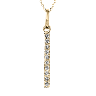 Colgante de diamantes TRINITY oro amarillo