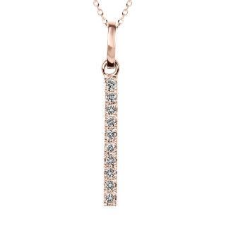 Colgante de diamantes TRINITY oro rosa