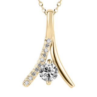 Colgante de diamantes Itziar oro amarillo