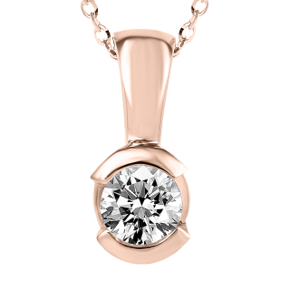 Colgante de diamantes Olga oro rosa