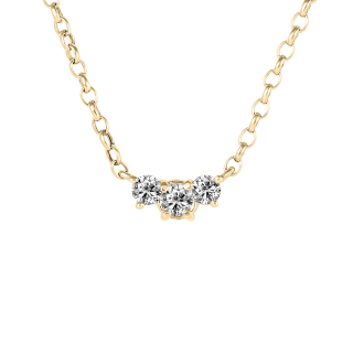 Colgante de diamantes Trilogy oro amarillo