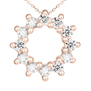 Colgante de diamantes Liason oro rosa