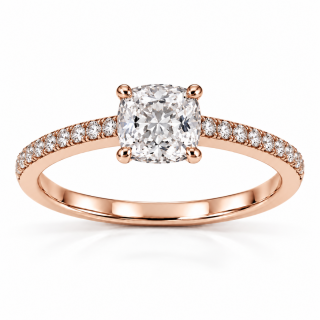 Anillo de diamantes Toulouse oro rosa