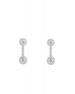 Pendientes de diamantes FLAVIA oro blanco