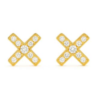 Pendientes de diamantes Lyon 1 oro amarillo
