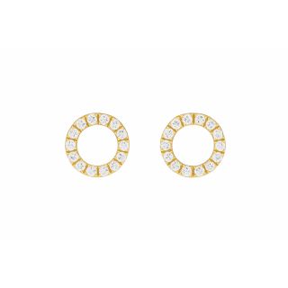 Pendientes de diamantes Lyon 2 oro amarillo