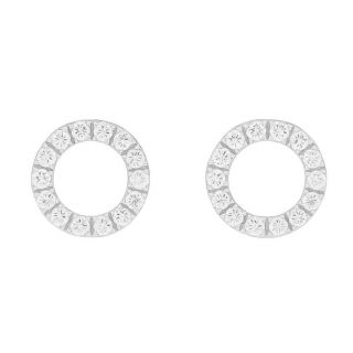 Pendientes de diamantes Lyon 2 oro blanco