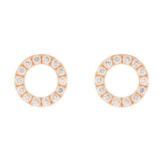 Pendientes de diamantes Lyon 2 oro rosa