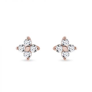 Pendientes de diamantes Nantes oro rosa