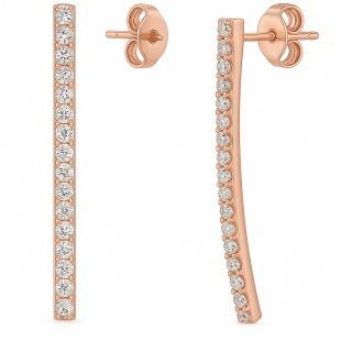 Pendientes de diamantes SUIZA2 oro rosa