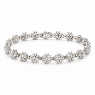 Pulsera de oro blanco y diamantes Manhattan