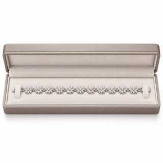 Pulsera de oro blanco y diamantes Manhattan estuche