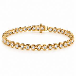 Pulsera de oro amarillo y diamantes Carlota