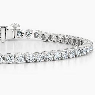 Pulsera de diamantes y oro blanco Denver detalle