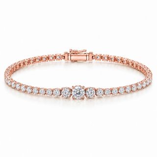 Pulsera de oro rosa y diamantes Ohio