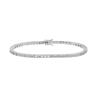Pulseira de diamantes em ouro branco