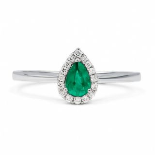 Anillo de esmeralda y diamantes Sarajevo