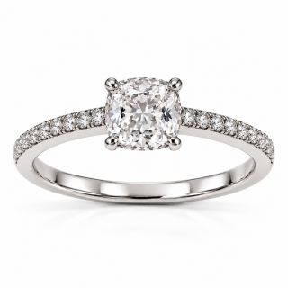 Anillo de diamantes Toulouse oro blanco