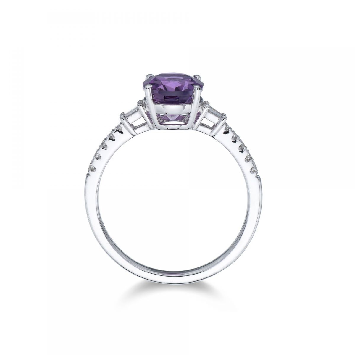 anillo de compromiso de amatista