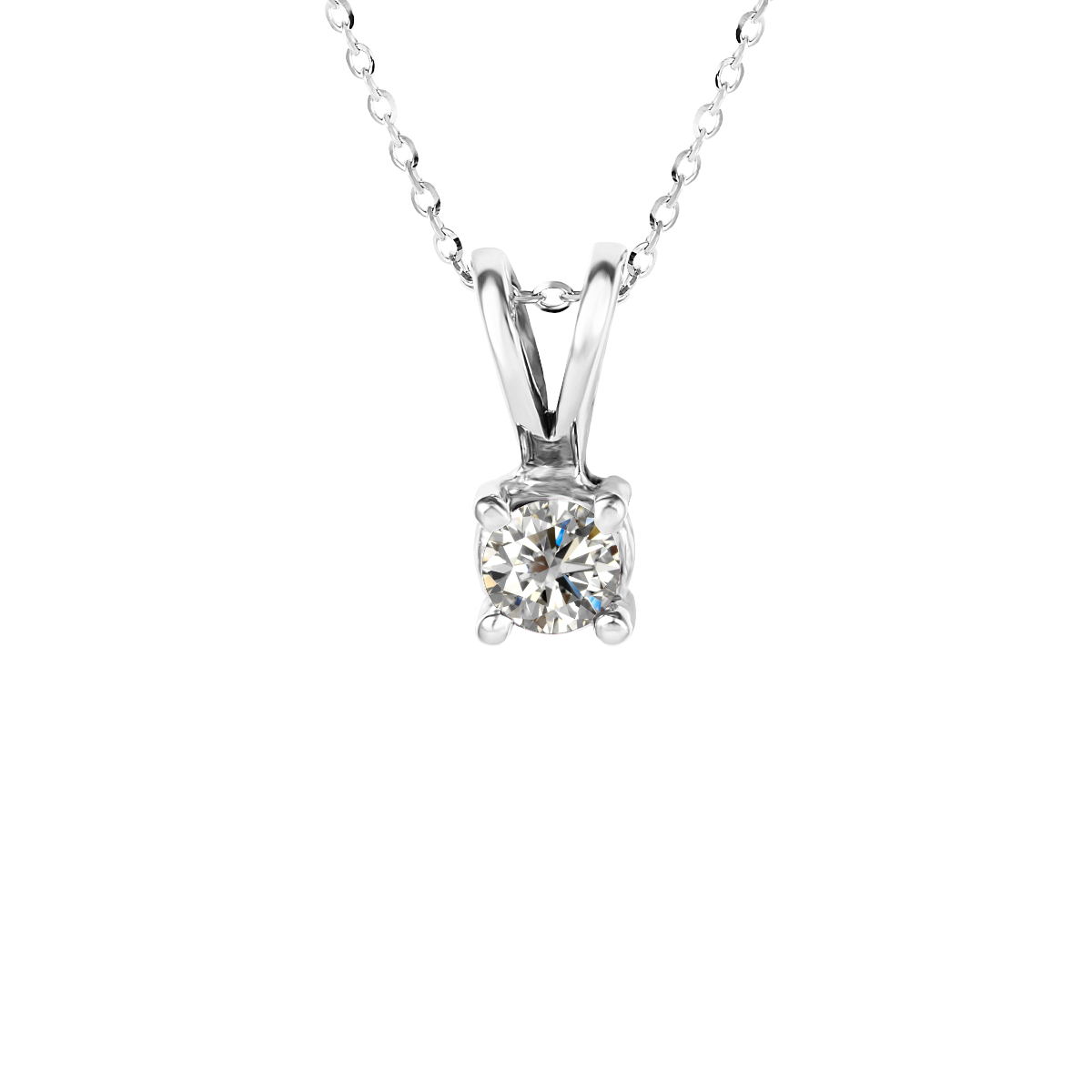 Colgante de diamantes oro blanco