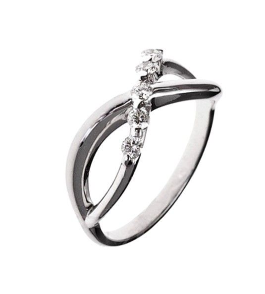 Anel de diamantes ouro branco