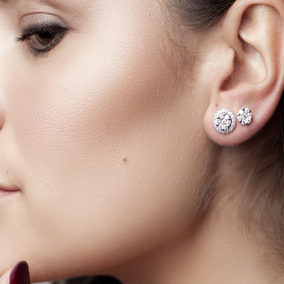 Pendientes de oro y diamantes