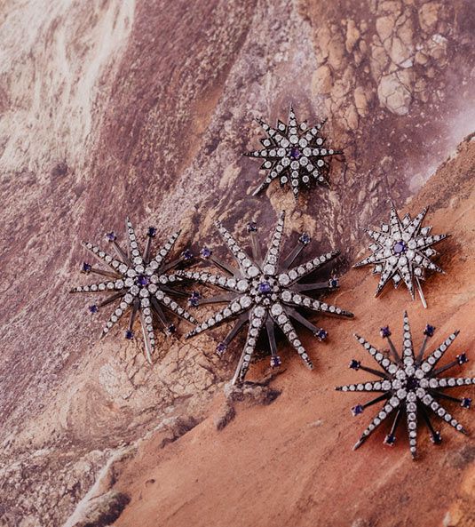 Tiara en forma de estrellas para boda
