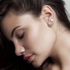 Pendientes de diamantes brillante