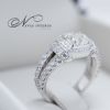 Anillo de diamantes estuche