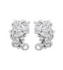 Pendientes de diseño cortos con diamantes