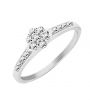 Anillo de diamantes oro blanco
