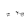 Pendientes de diamantes cortos en oro blanco