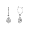 Brincos de diamantes ouro branco