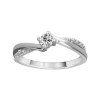 Paciência de diamante em ouro branco