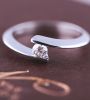 Anillo solitario de diamantes creatividad