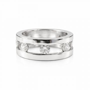 Anillo de diamantes CISNE