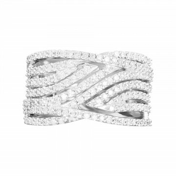 Anillo de diamantes ORQUIDEA